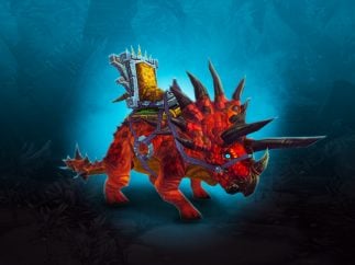 Golden Crimson Primal Direhorn Mount Carry Service