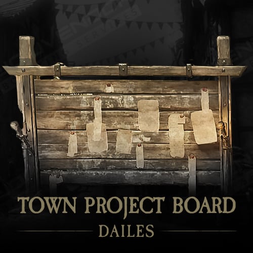 Town Project Board Daily Quests Carry Service
