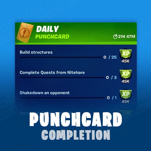 Daily Weekly Punchcard Completion Carry Service