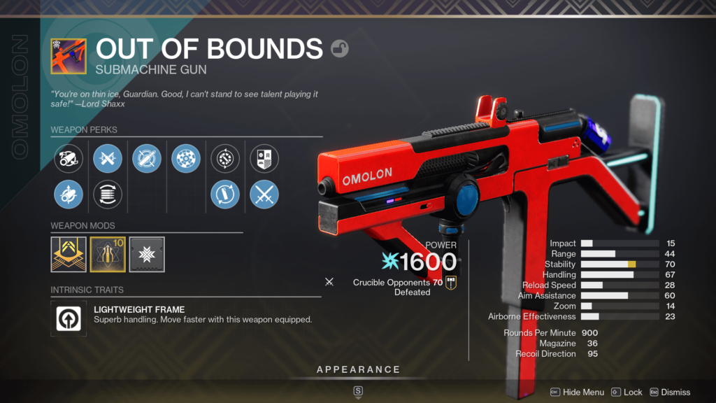 Out of Bounds Guide