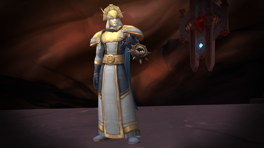 Blood Elf Priest in Pure Aspirant armor set