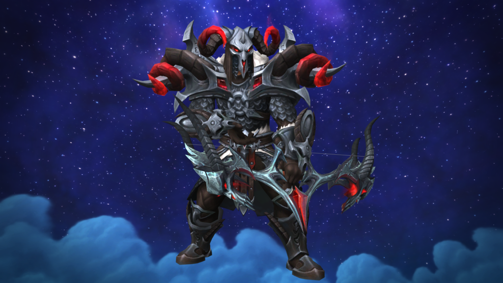 Human Hunter Donning the Sanctum of Domination Mail Armor Set