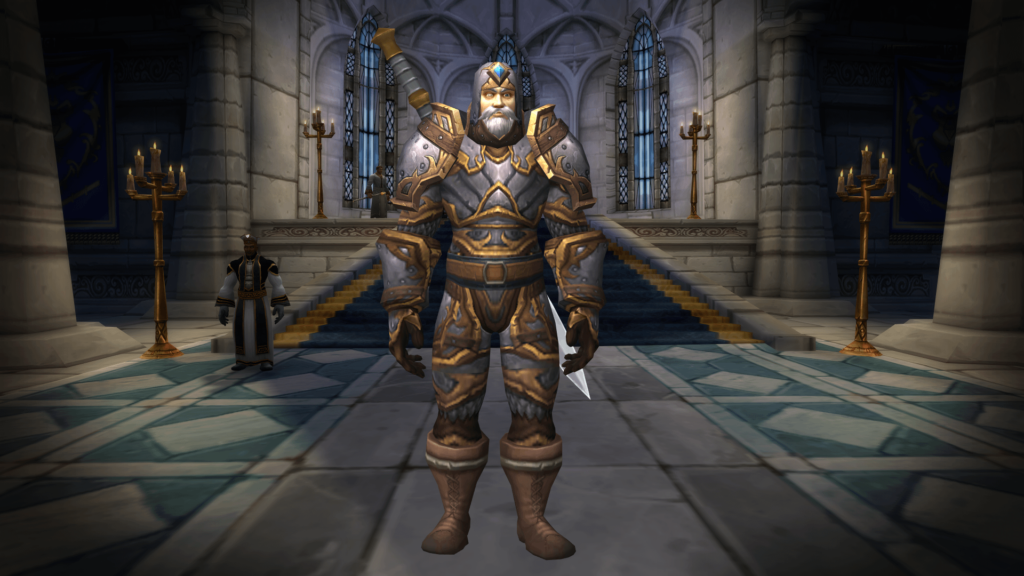 Human Paladin in Savage Gladiator Armor