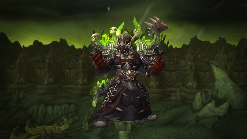 Gul'Dan looking orc in the armor of Shadow Council