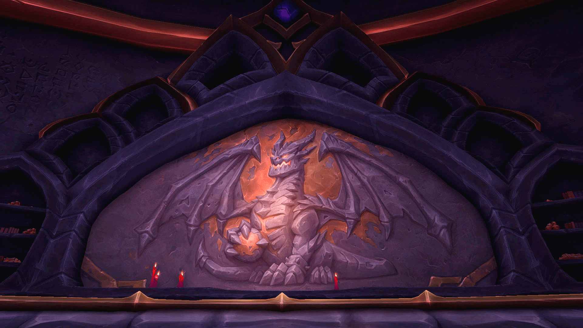Mural depicting Deathwing