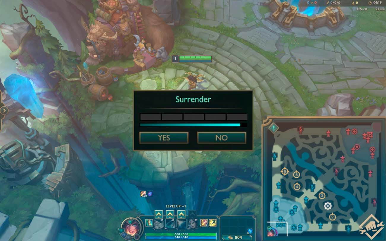 How to Surrender in League of Legends: 3 Steps (with Pictures)