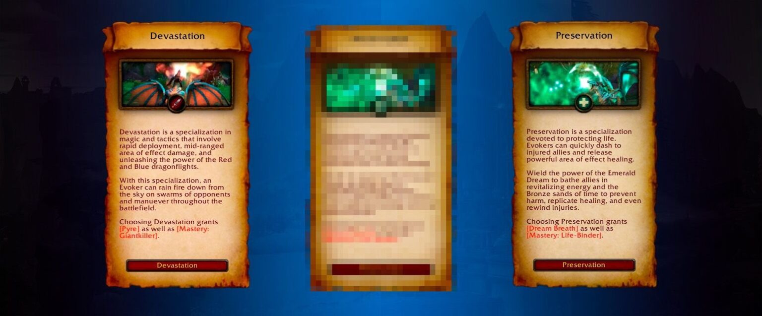 Wow Expansion Dragonflight New Class & Race Dracthyr, Evoker WowVendor