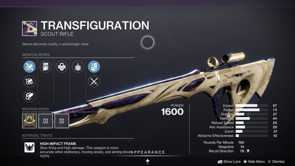 Transfiguration Rework