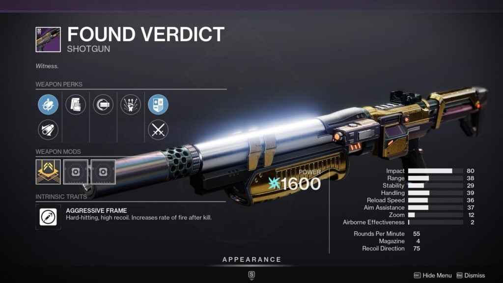 found verdict destiny 2 best free to play weapons