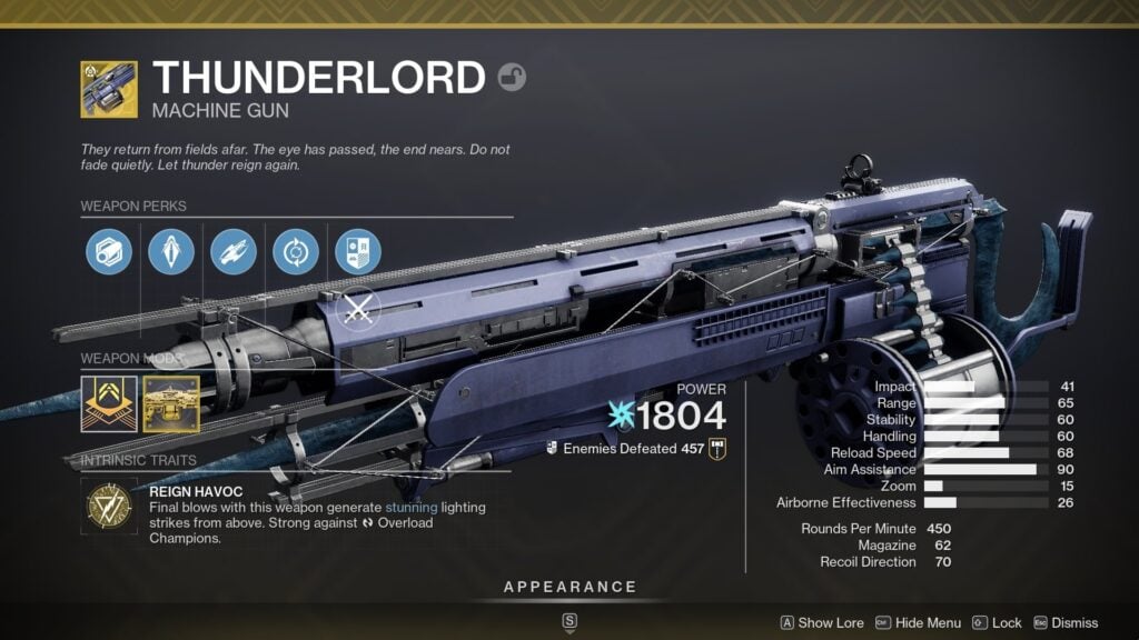 thunderlord best free to play weapon