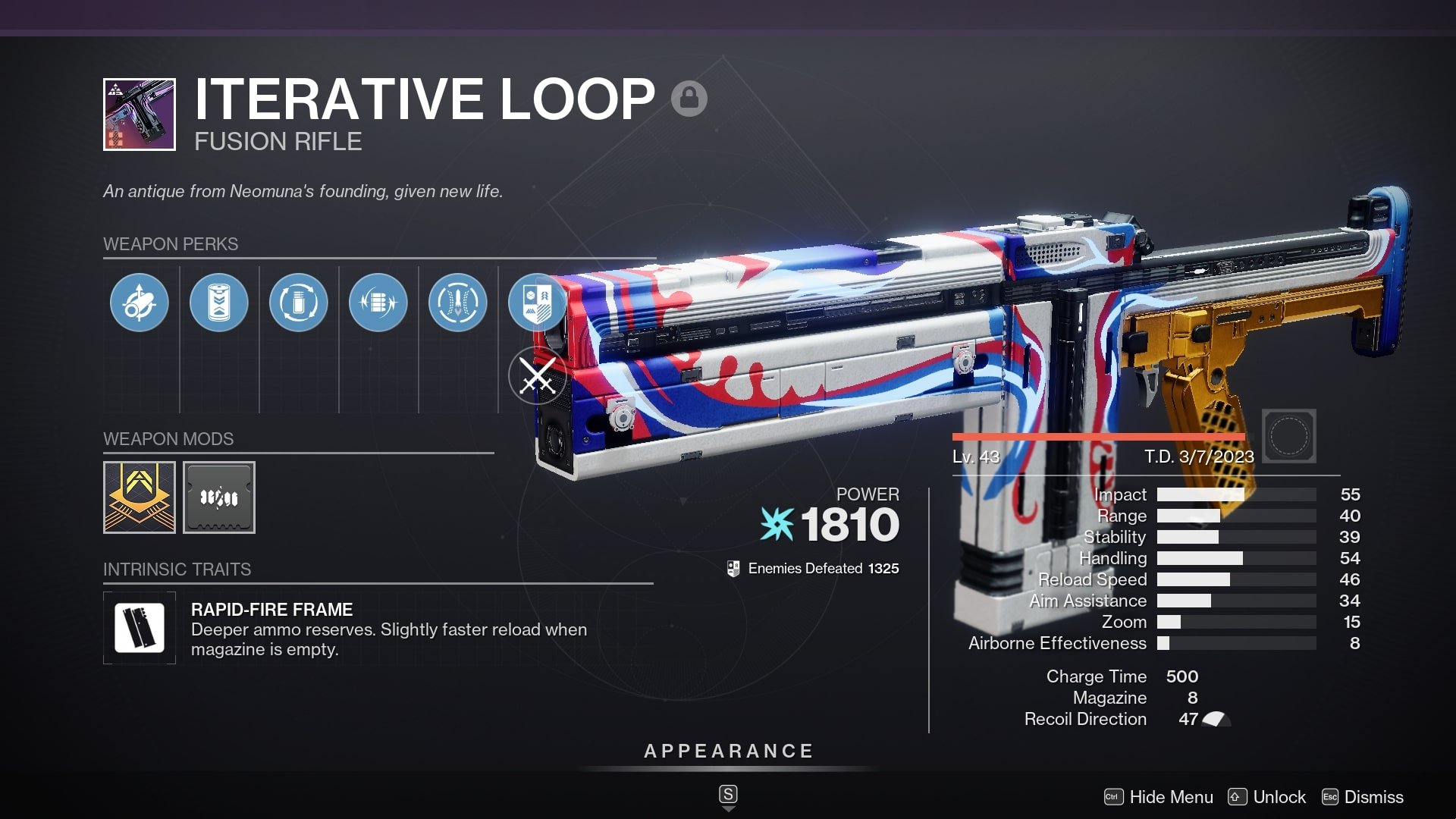 How to Get Destiny 2 Iterative Loop Fusion Rifle - Deltia's Gaming