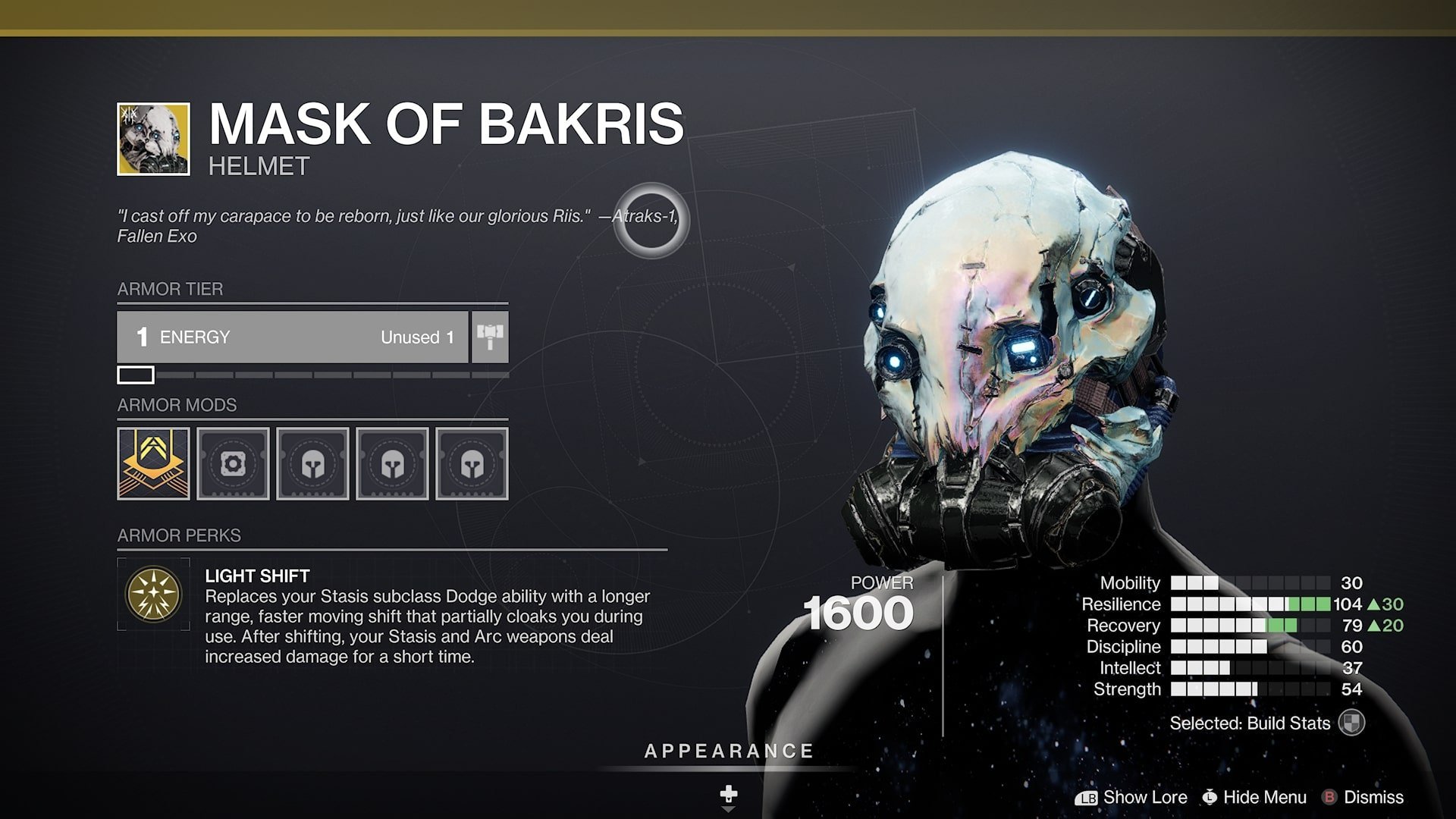 Mask of Bakris Build