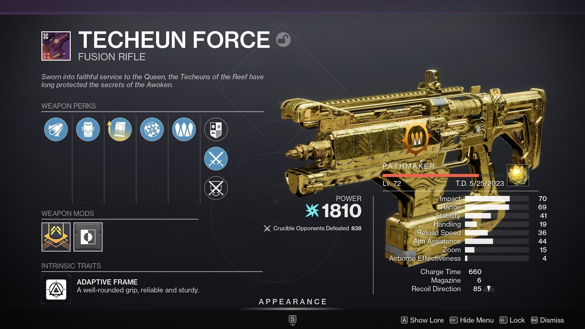 Techeun Force Perks