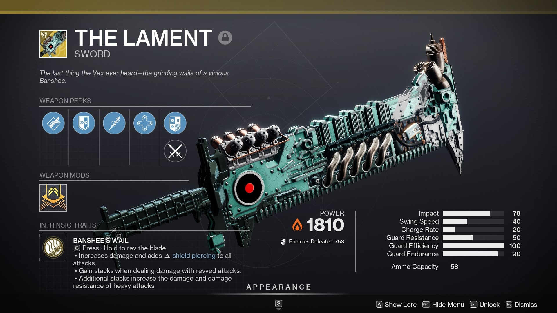 The Lament Sword