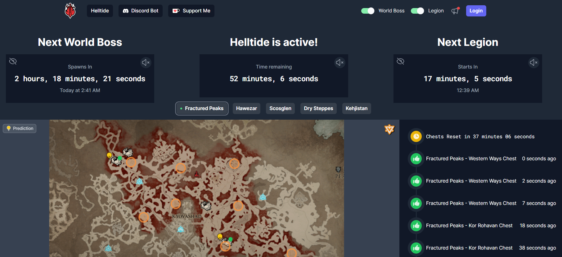 Helltides.com - very helpful website for the in-game events tracking