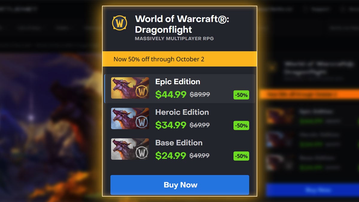 Dragonflight: Up to 50% Off Limited Time Offer