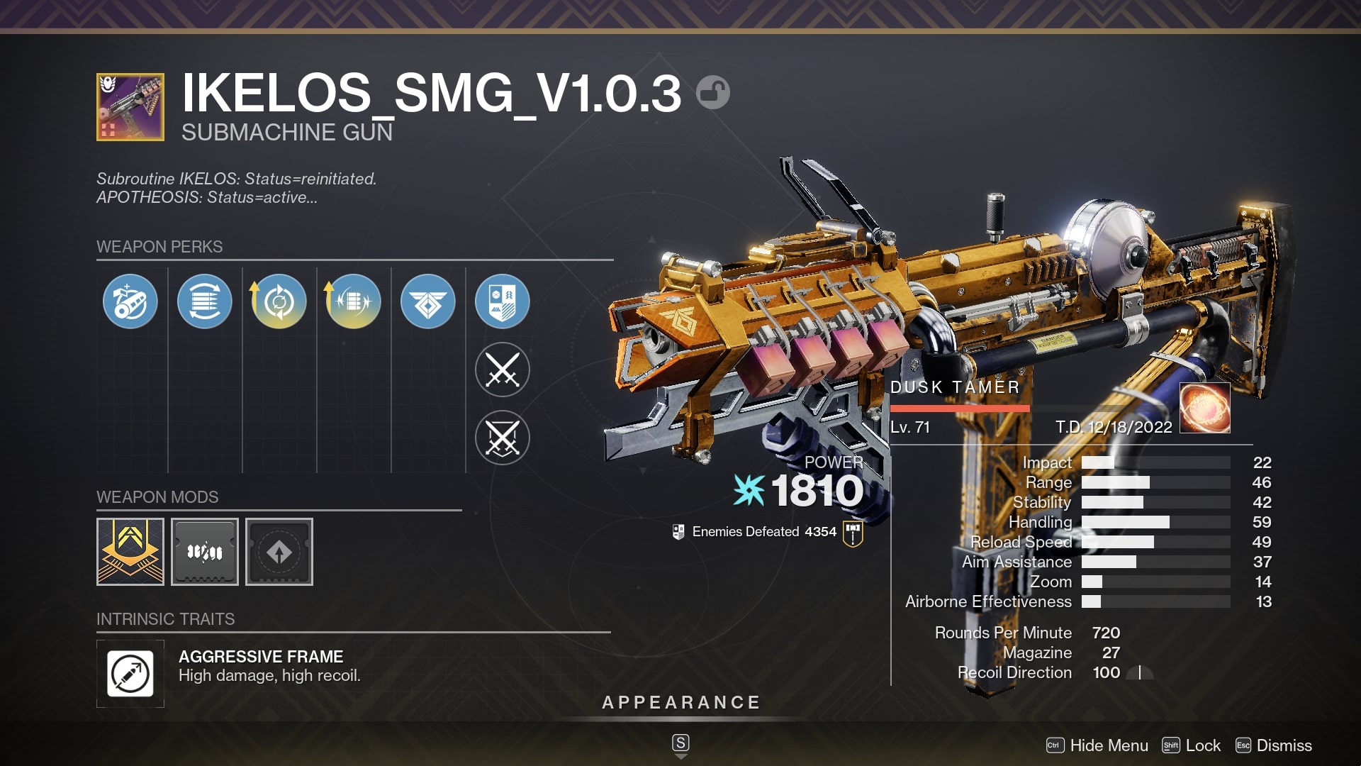 Best PvE SMG Destiny 2