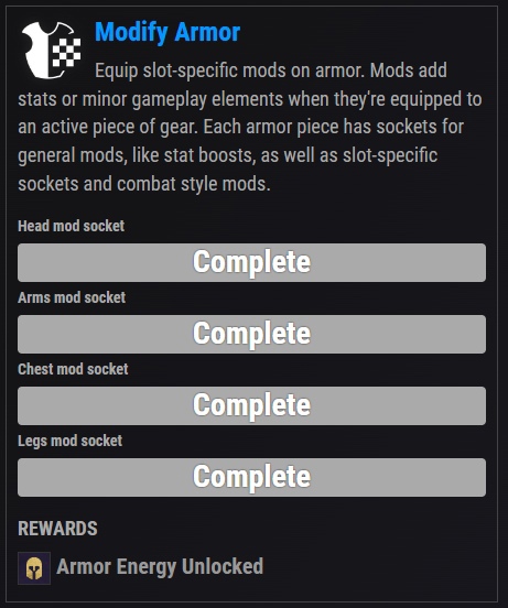 How to get armor mods