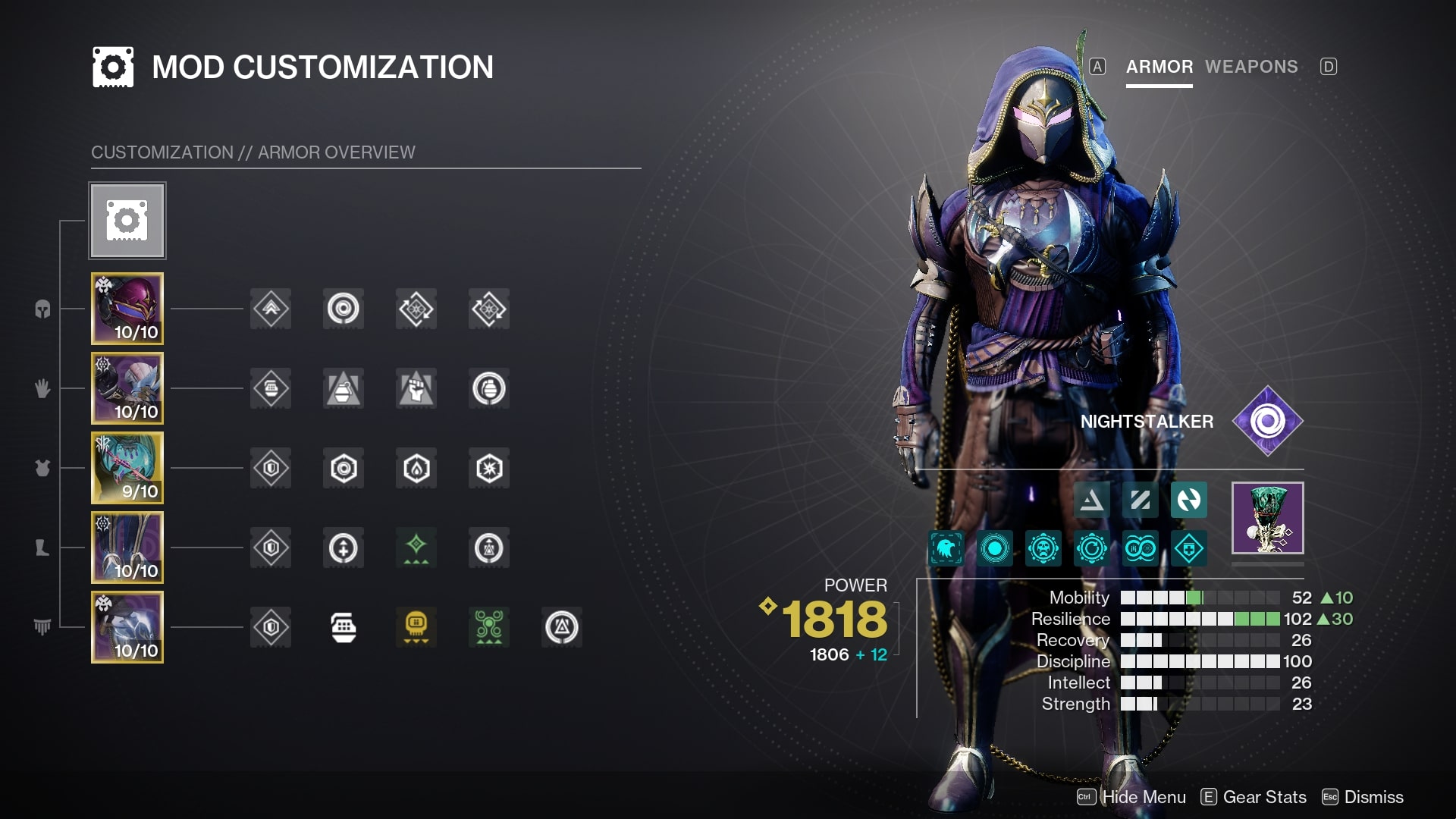 Best Hunter Build Destiny 2: Endgame, GM Nightfalls, and PvP