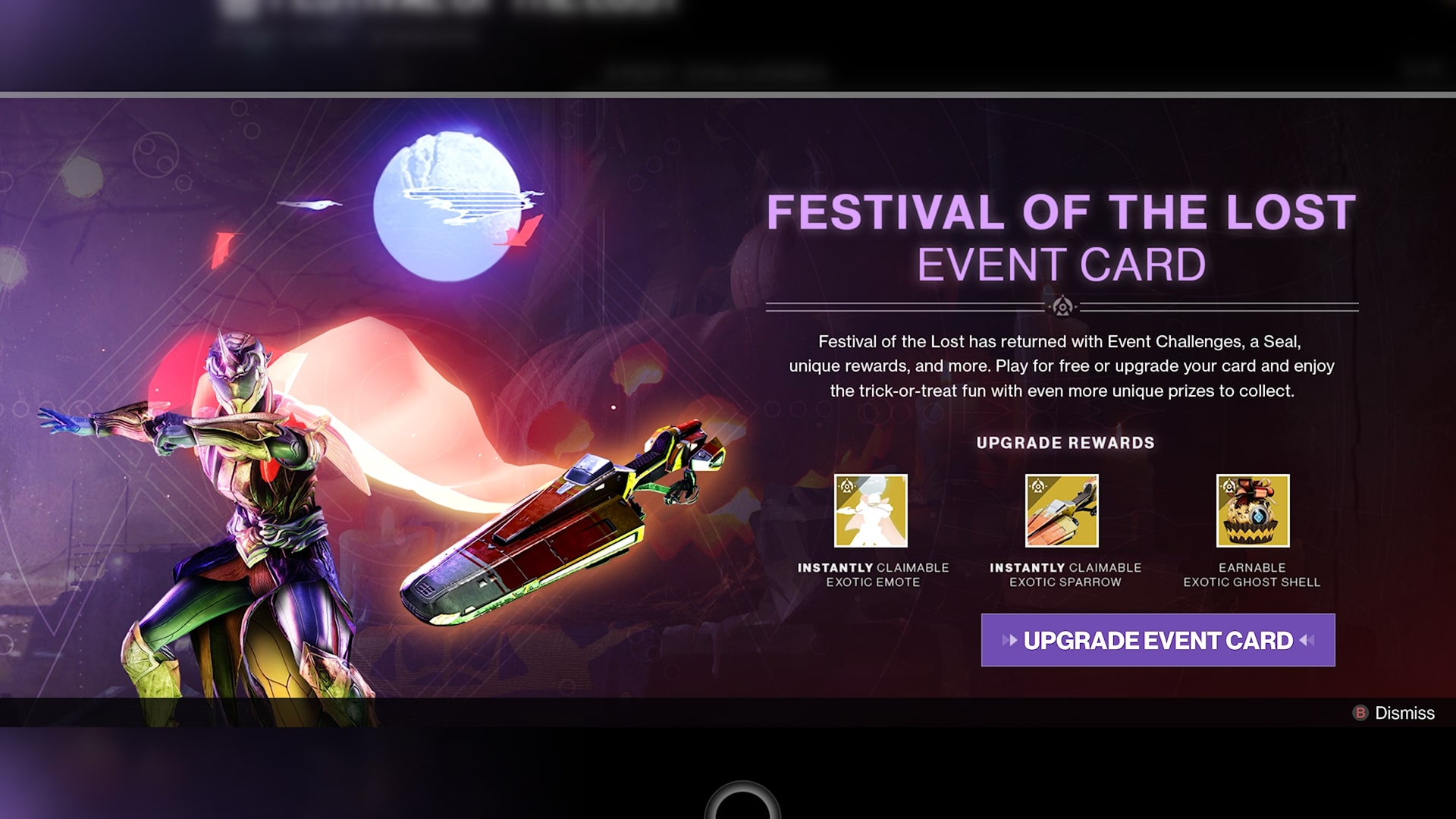 Event Card Festival of the Lost