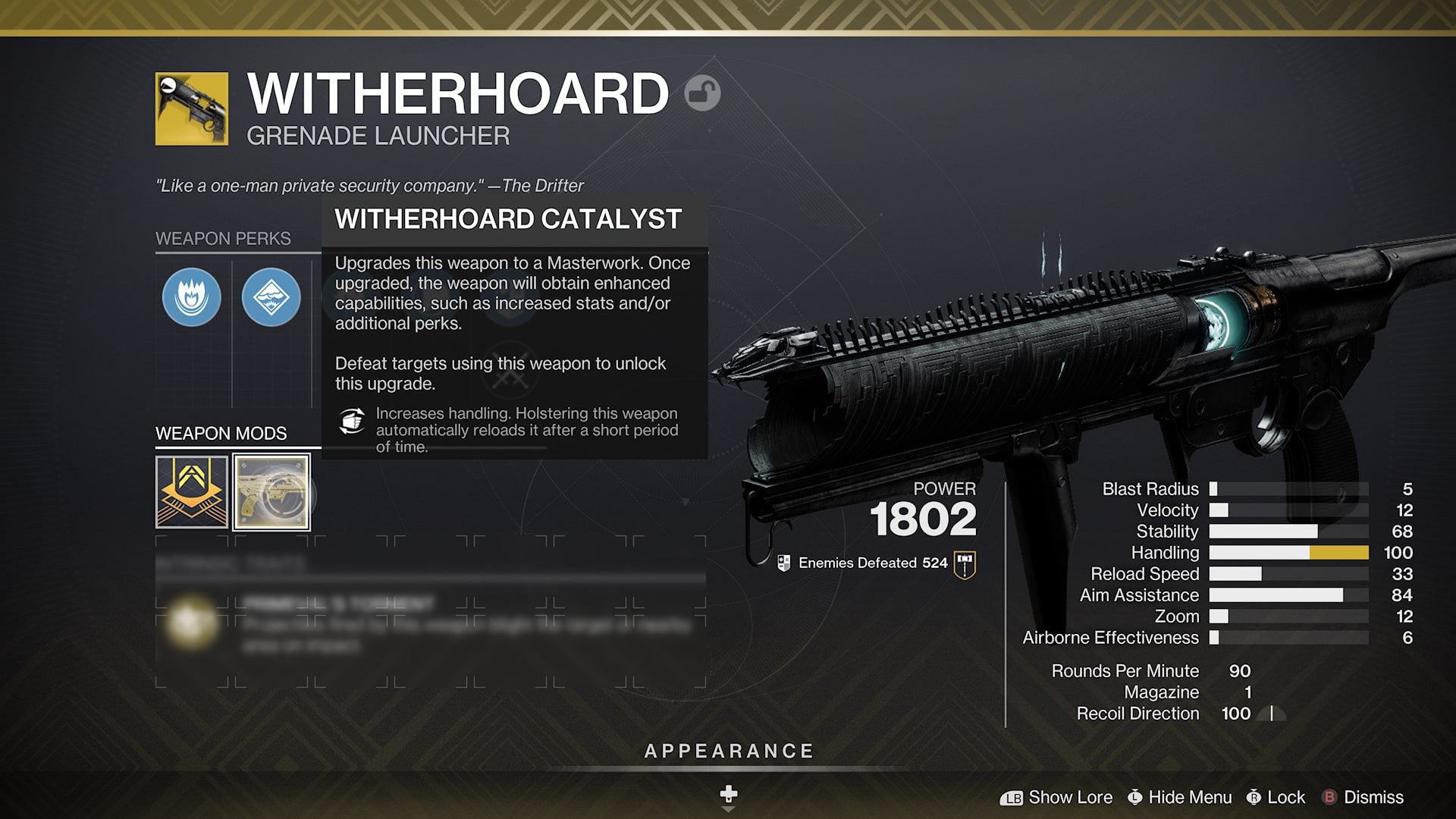 How to get Witherhoard Catalyst
