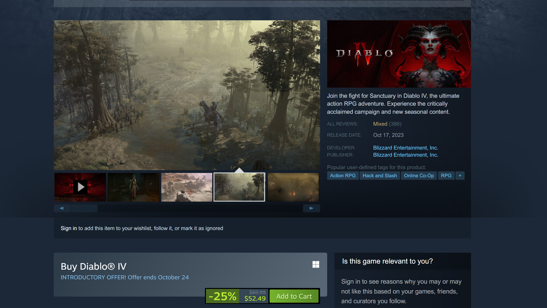 Diablo IV Has Officially Arrived on Steam