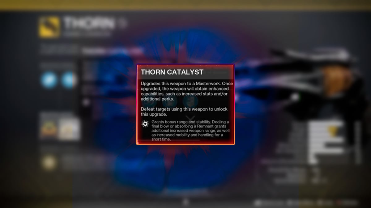 How to Get Thorn Catalyst Destiny 2