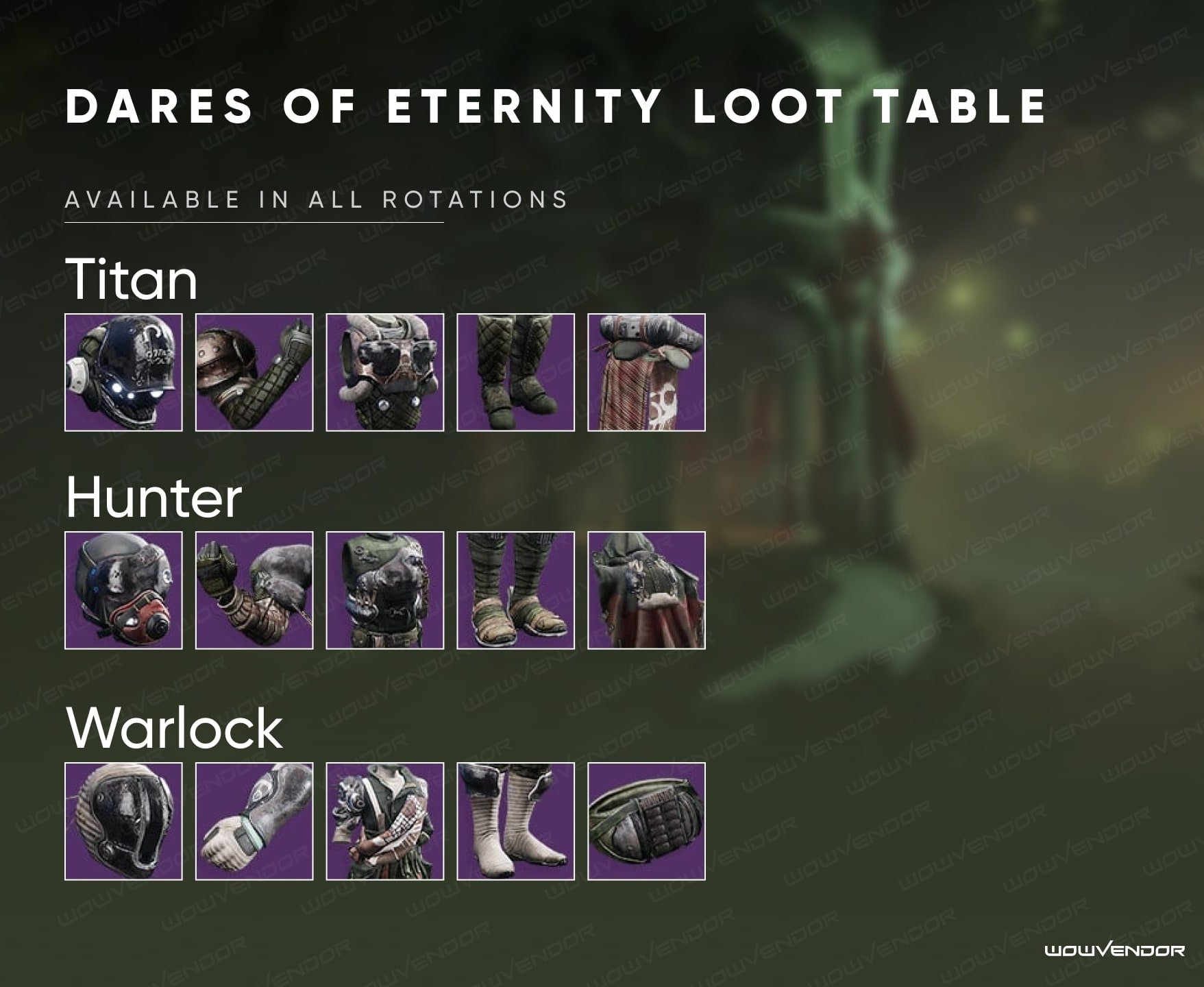 destiny 2 dares of eternity loot pool