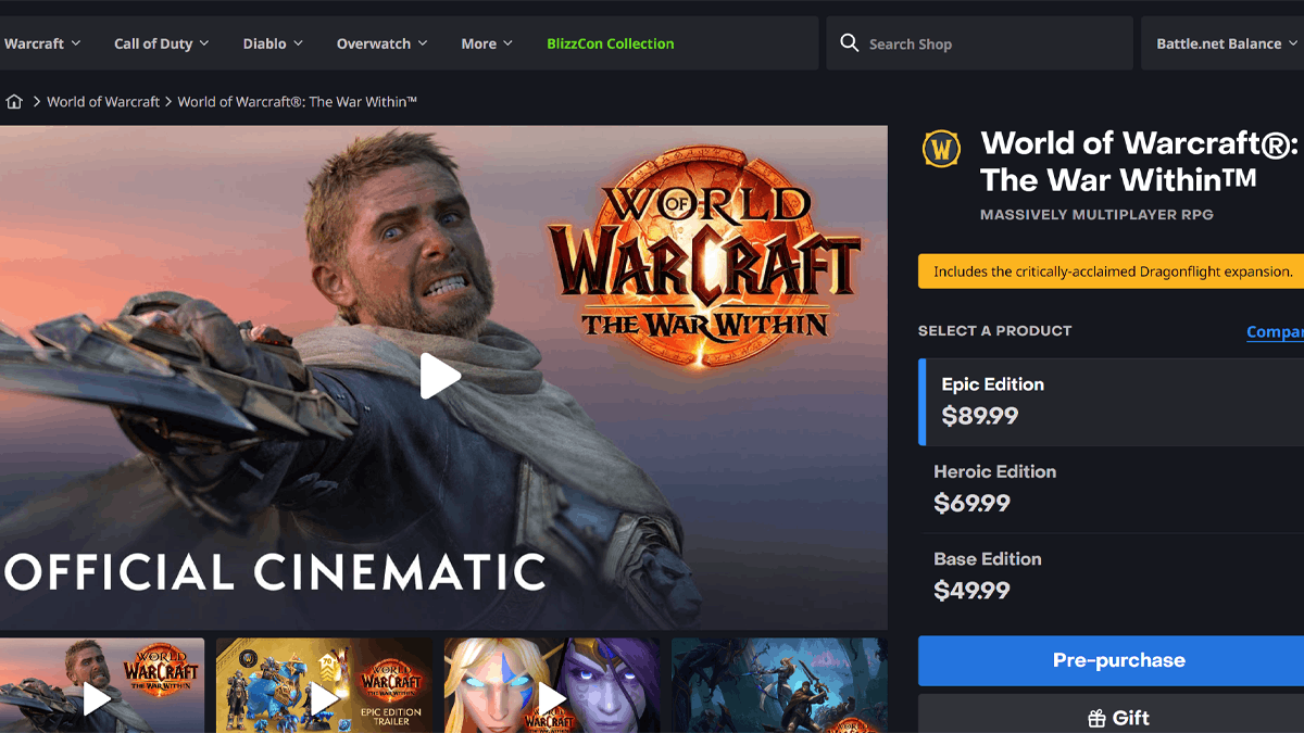 World of Warcraft's The War Within expansion kickstarts multi-part