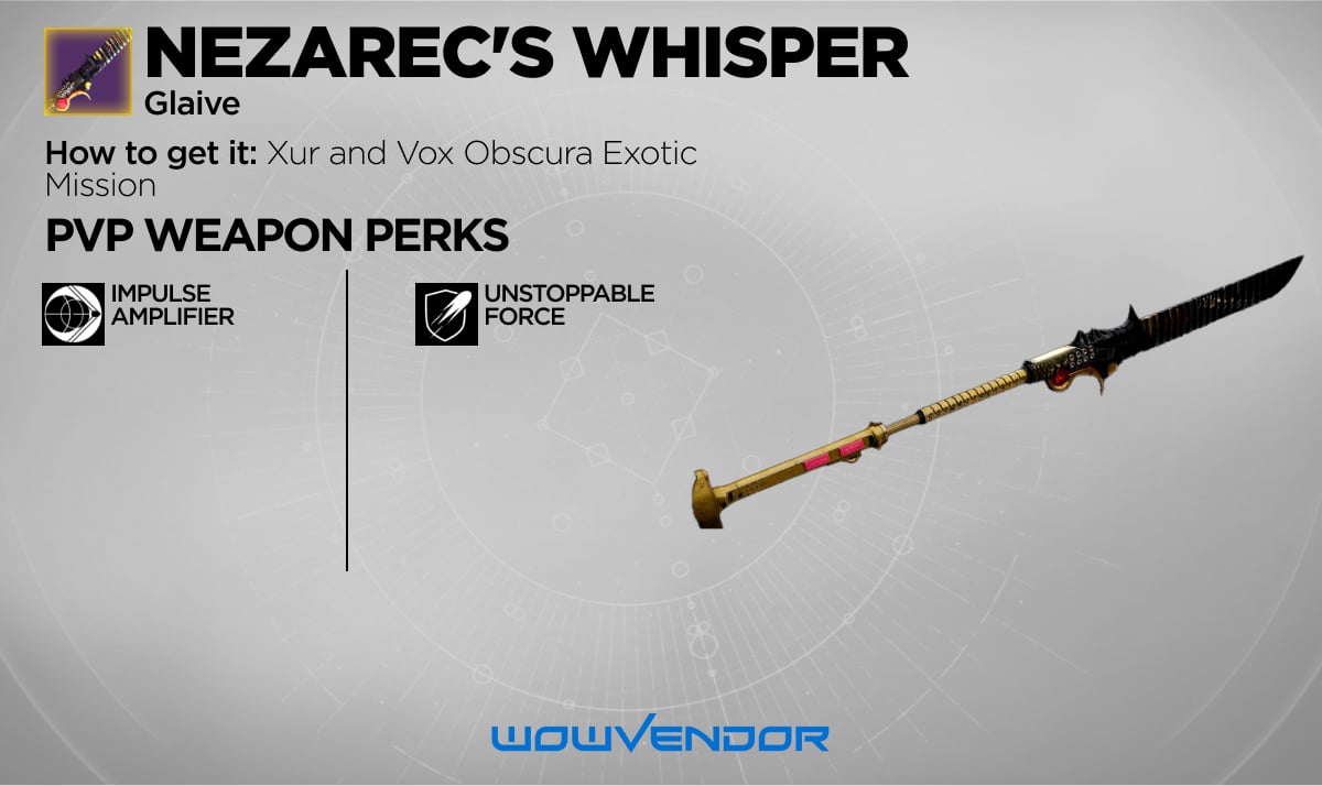 NEZAREC'S WHISPER PVP GODROLL