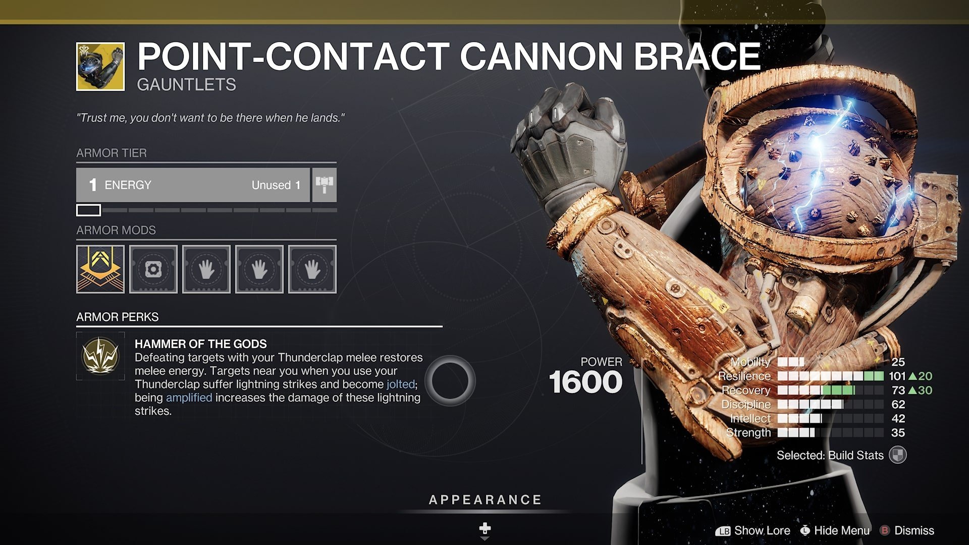 Point Cannon Contact Brace