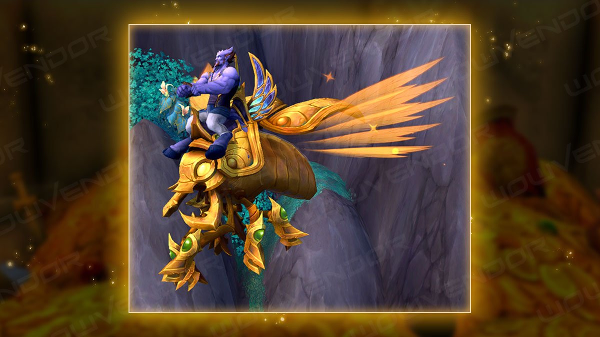 5 Most Expensive WoW Mounts You Can Never Buy: Golden Regal Scarab: 1.2 million gold