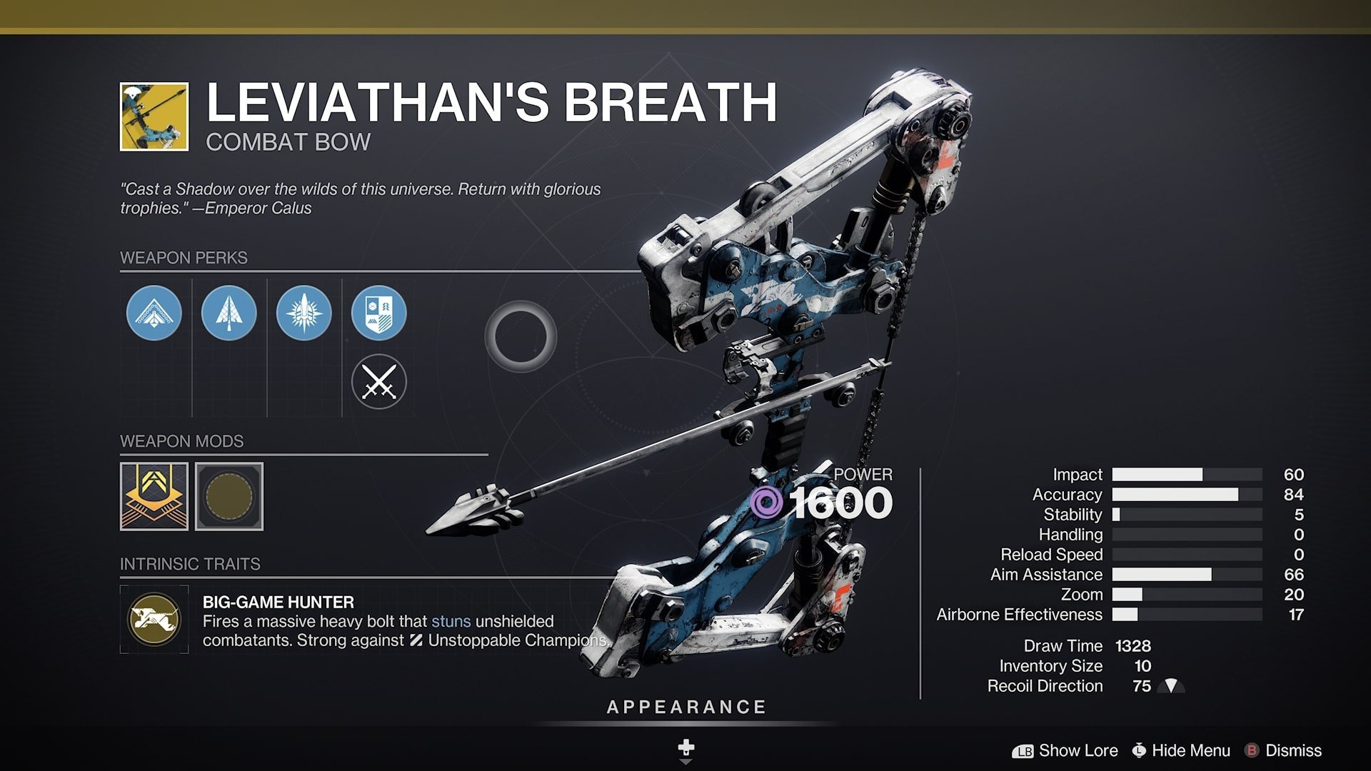 Leviathan's Breath Exotic Gun