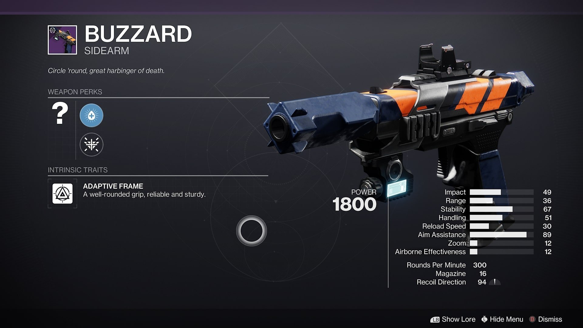 Buzzard Vanguard Weapon