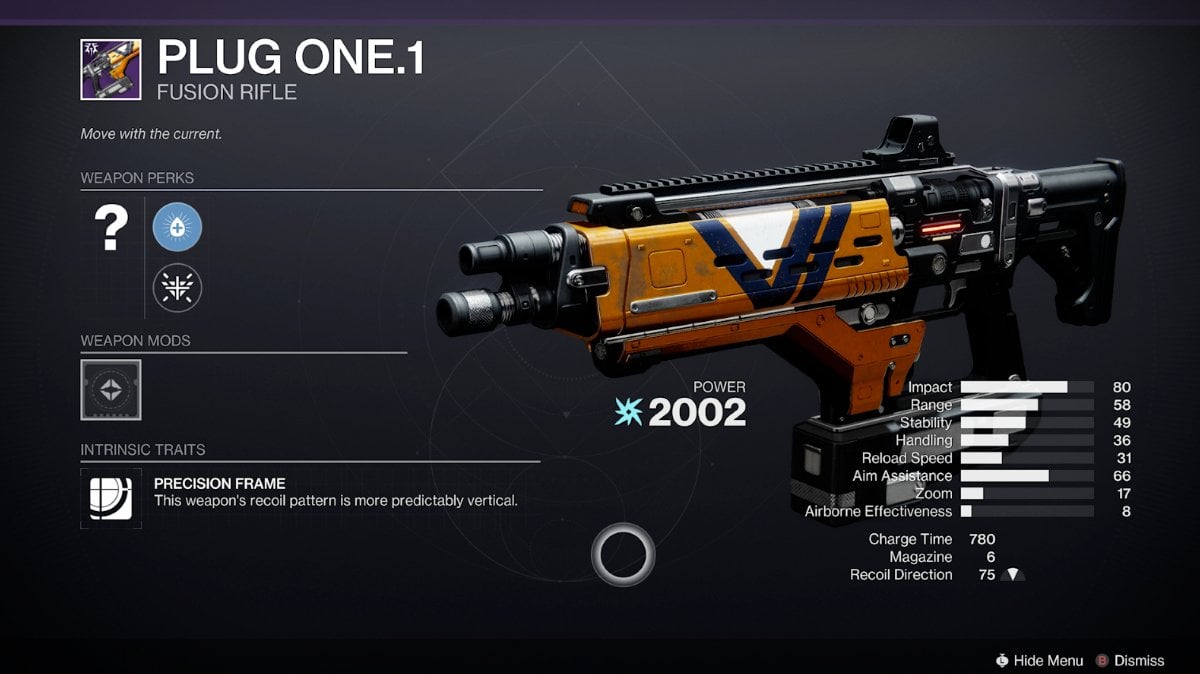 PLUG ONE.1 Nightfalls weapons