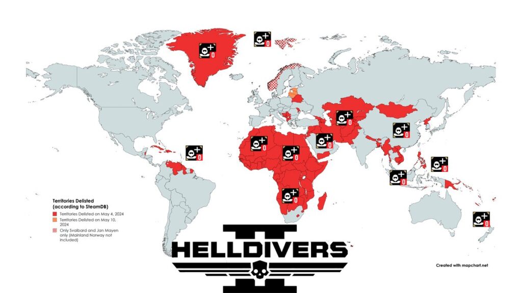 Cover Sony Delisted Helldivers 2 in Even More Countries