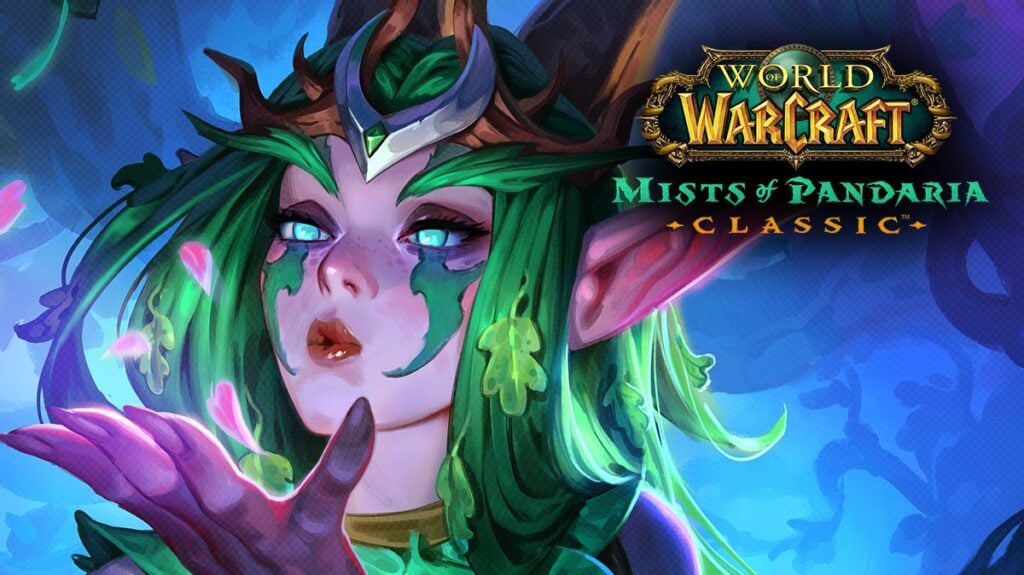 Night elf druid in Moonkin-themed artwork for World of Warcraft Mists of Pandaria Classic Druid BiS gear guide.