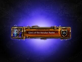 The Glory of the Nerub-ar Raider achievement, consistent of 8 achievements and awarding the Shadowed Swarmite mount