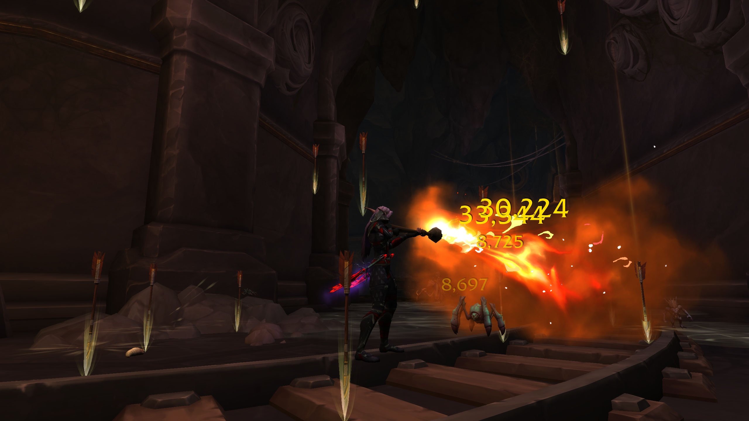 Earthcrawl mines Burning the cobwebs