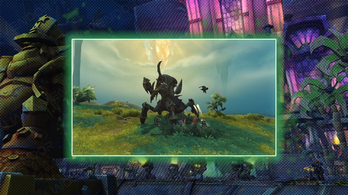 Nightfall event in WoW The War Within – players battling a boss in the overworld to earn Valorstones during open-world activities.