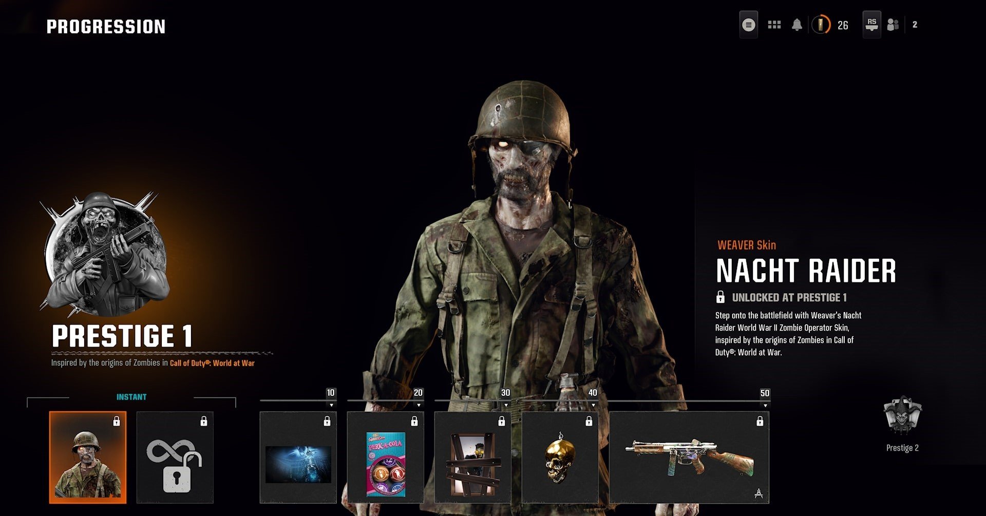 BO6 Prestige service