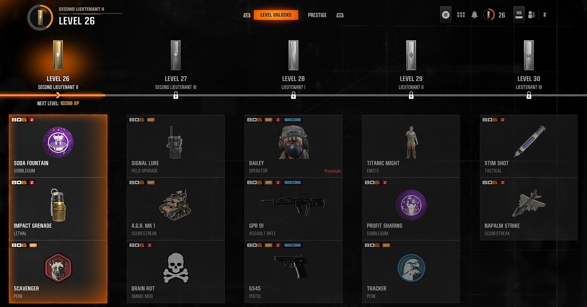 BO6 military level boost