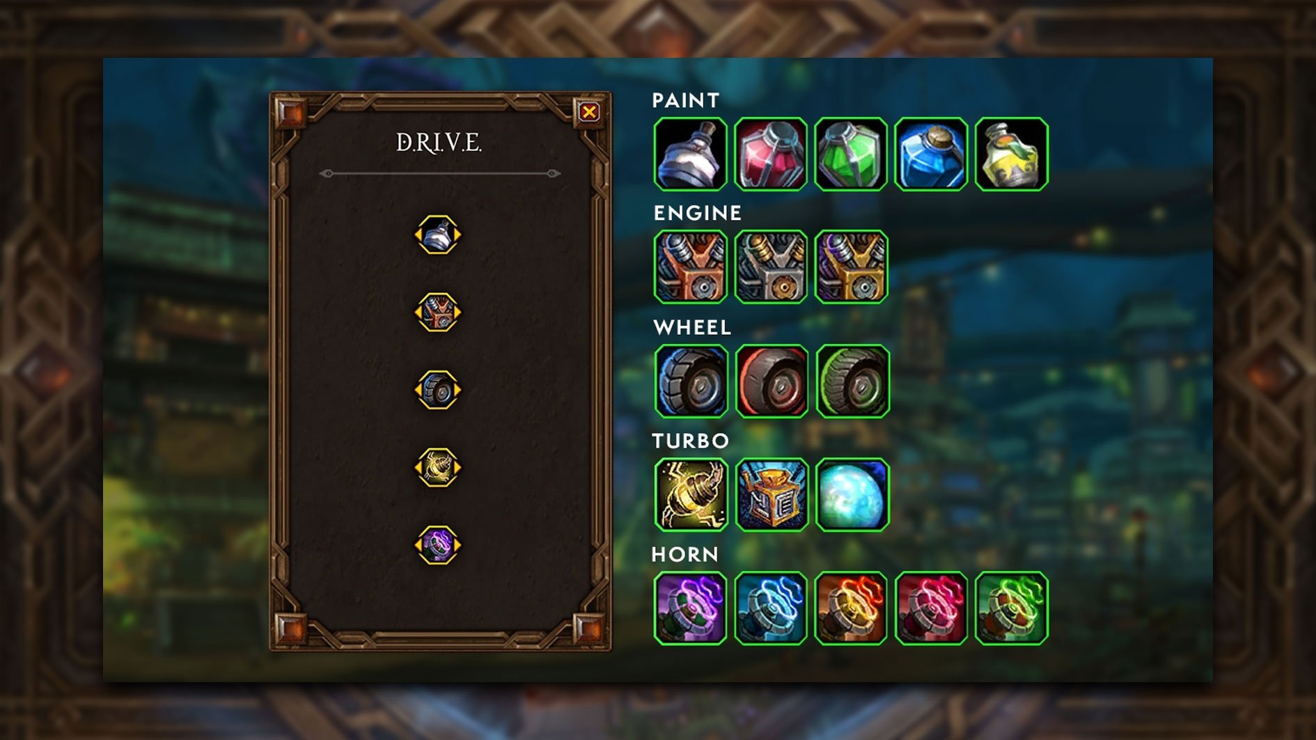 DRIVE customization