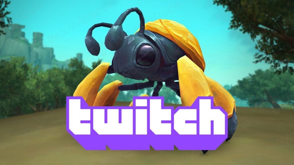 A bee with a Twitch logo in WoW.