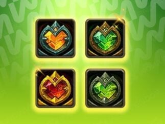 Undermine Crests of all four tiers