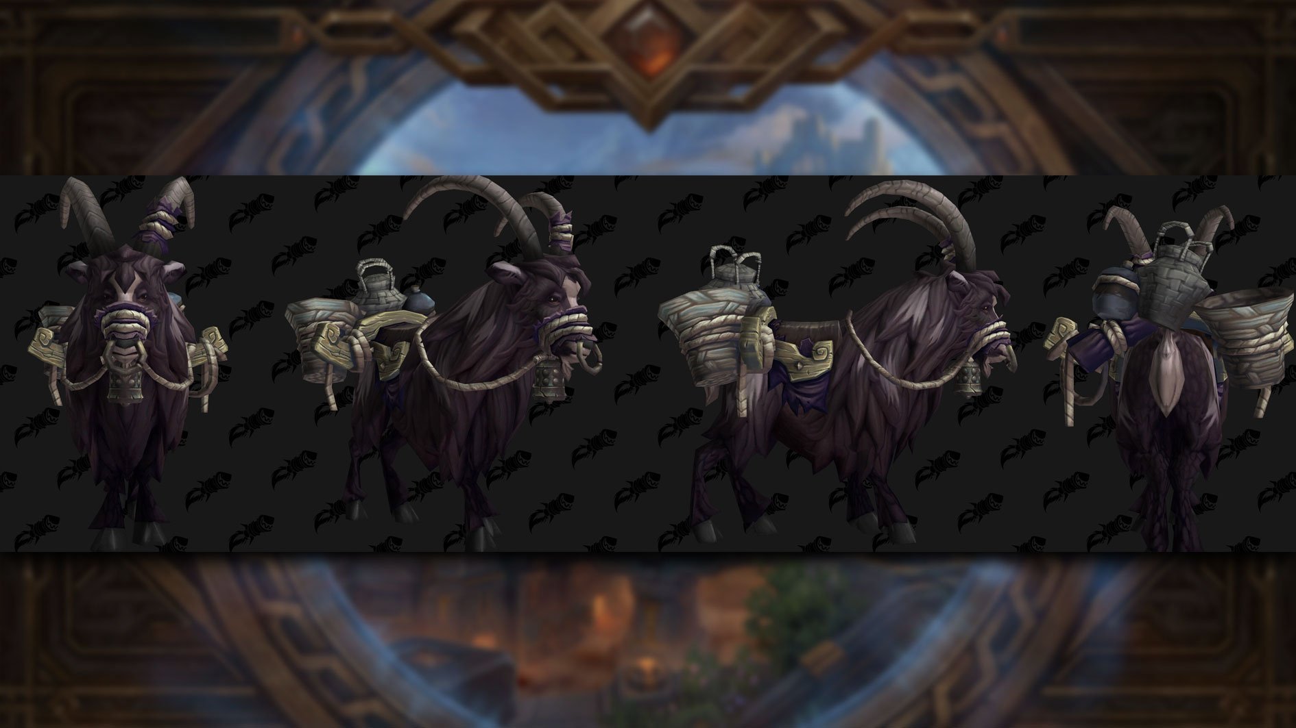 11.1.5 mounts Spotted Black Riding Goat