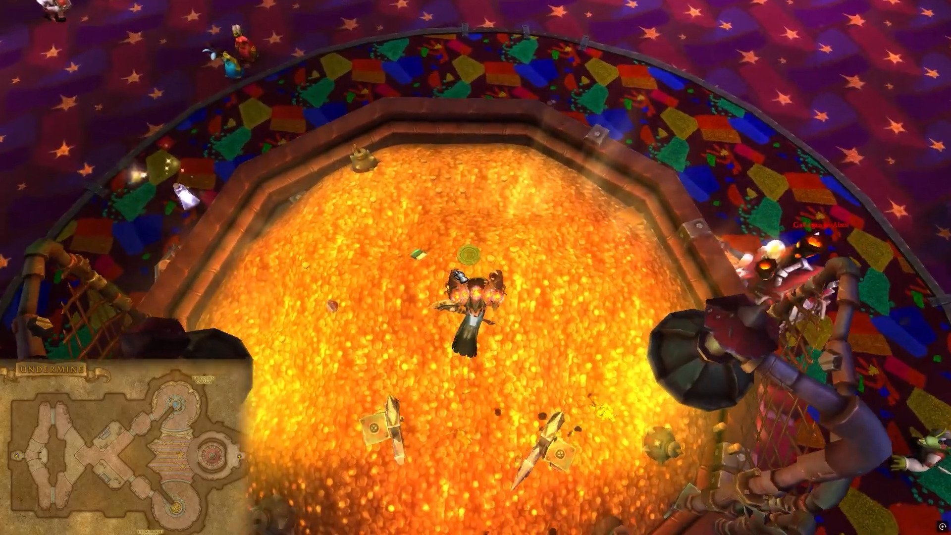 Golden Chip location in the gold pile
