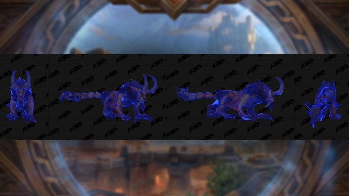 Void-Scarred Windrider mount model from Wowhead