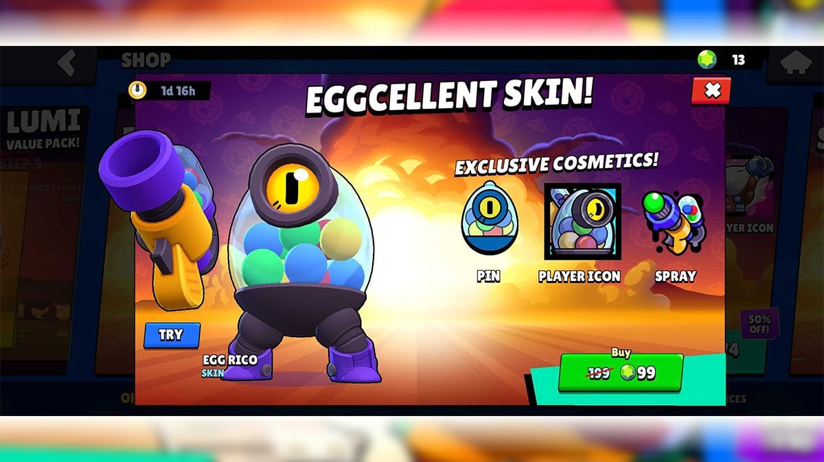 Egg Rico skin from the April Fool's event
