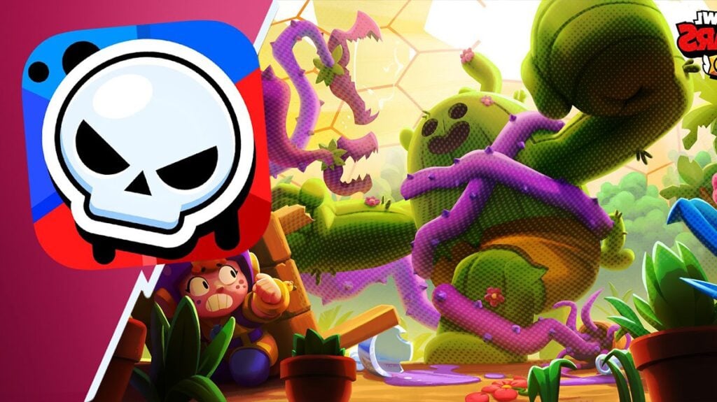 Spikezilla with Brawl Stars logo on the left side of the screen